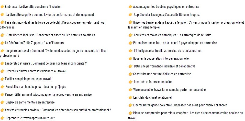 LISTE CONFERENCE SANS TITRE